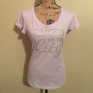 New York & Company Lavender Tee